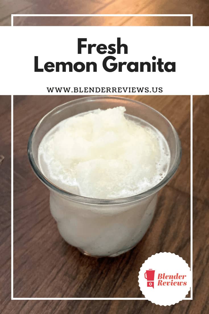 Fresh Lemon Granita in Dec 2023 - BlenderReviews.us